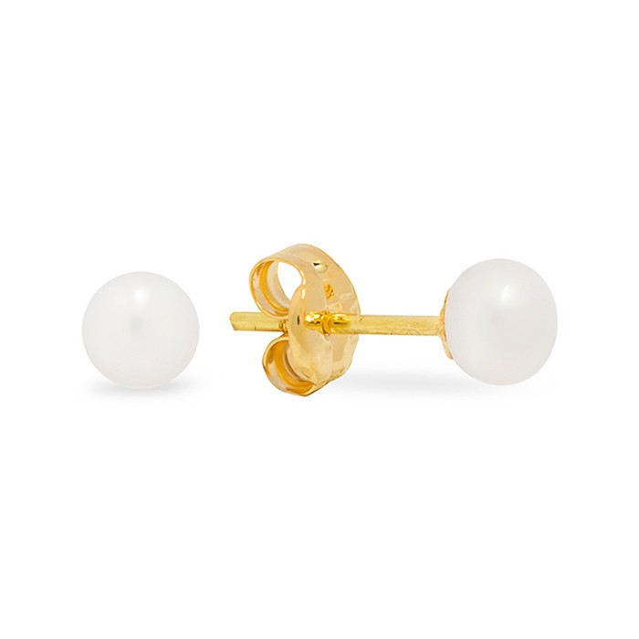 PENDIENTES EN ORO 18 QUILATES CON PERLAS