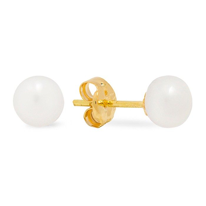 PENDIENTES EN ORO 18 QUILATES CON PERLAS