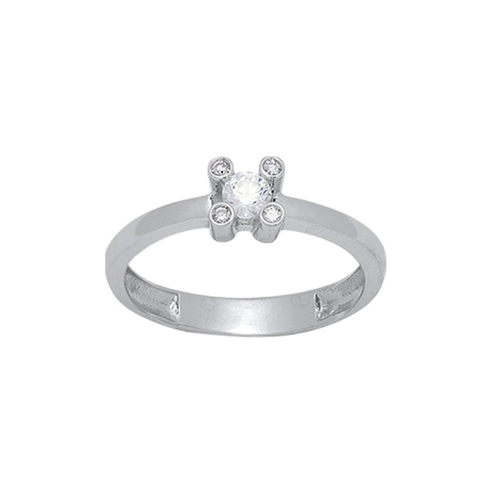 ANILLO EN ORO BLANCO Y DIAMANTES