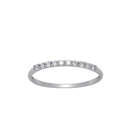 ANILLO EN ORO BLANCO Y DIAMANTES